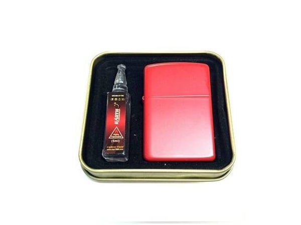 Zippo Style Lighter Set - Red D09-101E