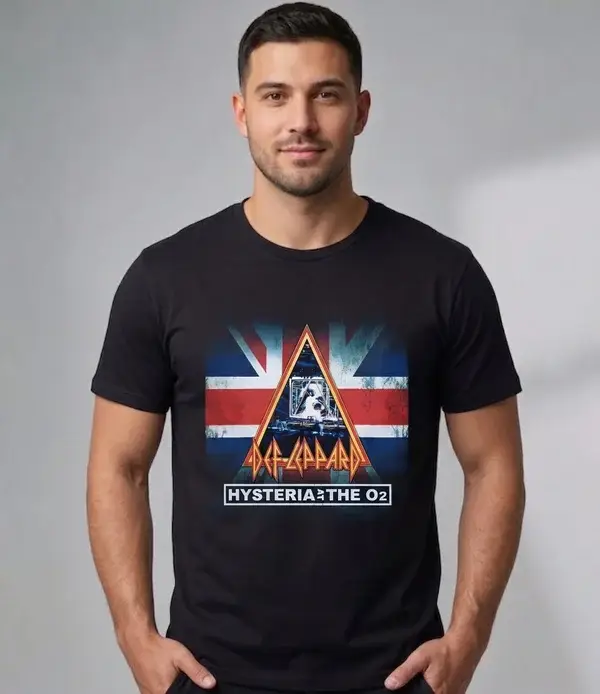 Def Leppard (Hysteria in the O2) - T-Shirt Regular 140gsm