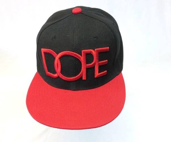 Snapback Cap Dope Black/Red - 024