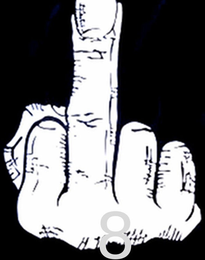 Flag FL021 - Middle Finger