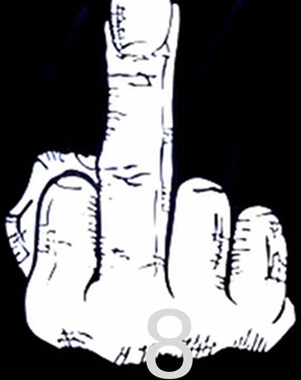 Flag FL021 - Middle Finger