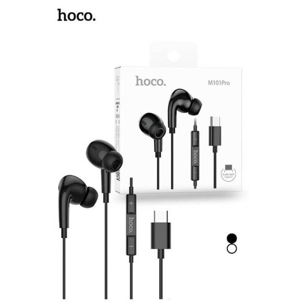 Hoco M101 Pro - Crystal Type-C Wired headphones - Black