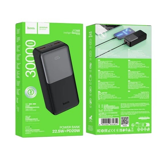 Hoco J136B 30000mAh Power Bank 22.5W + PD20W