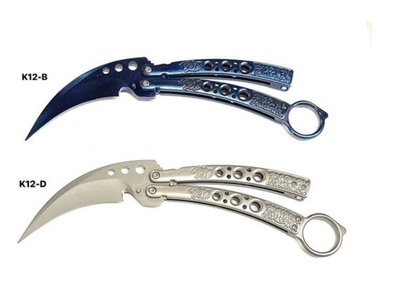 Butterfly Knife Trainer Curved Handle - K-12