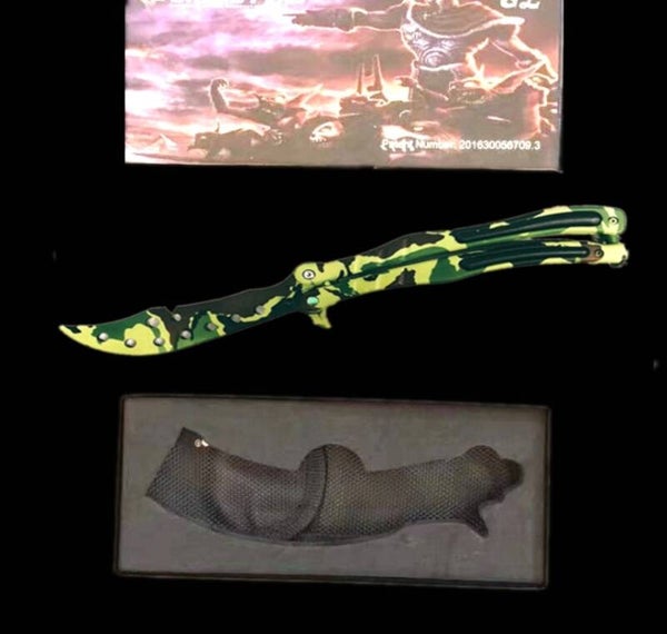 Butterfly Knife Trainer CSGO Camo Handle - K01-E