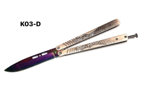 Butterfly Knife Trainer Spider Handle - K03-D
