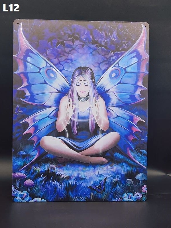 Tin Sign 40x30 - L12 Anne Stokes Spell Weaver