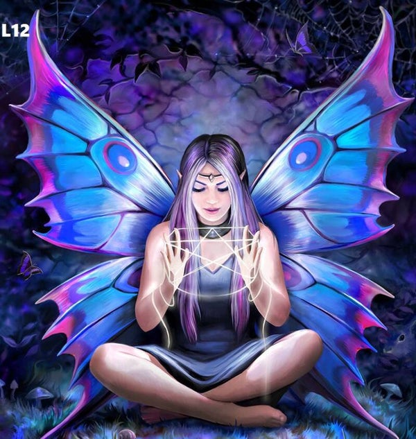 Tin Sign 40x30 L12 - Anne Stokes Spell Weaver