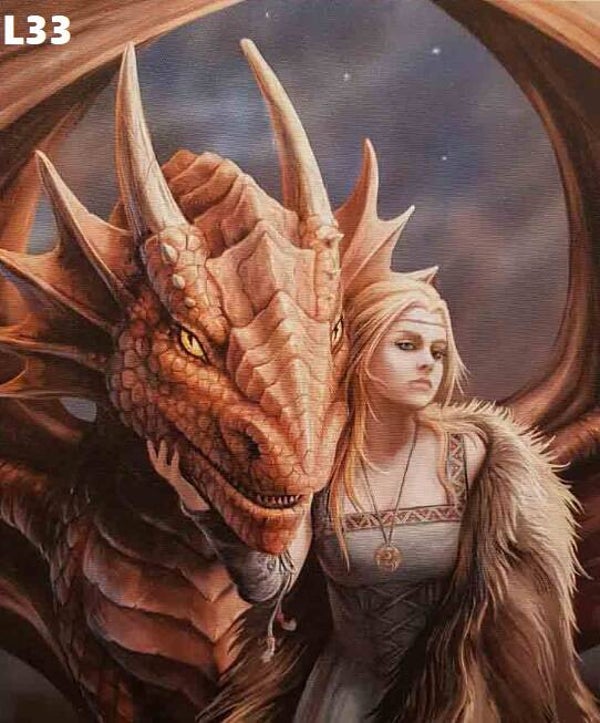 Tin Sign 40x30 L33 - Anne Stokes Friend Or Foe