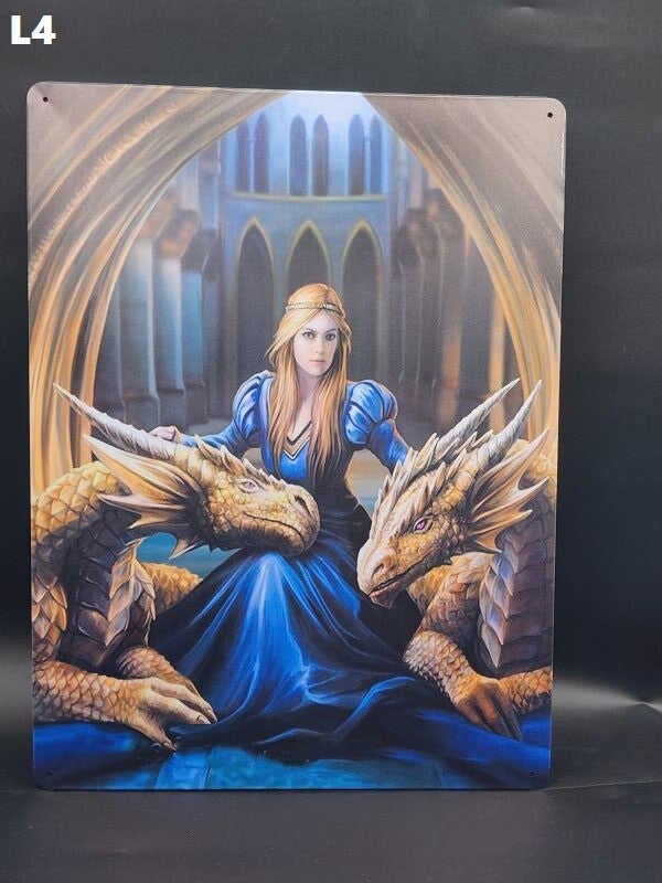 Tin Sign 40x30 - L4 Anne Stokes Fierce Loyalty