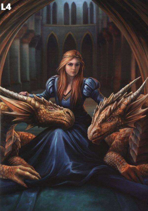 Tin Sign 40x30 L4 - Anne Stokes Fierce Loyalty