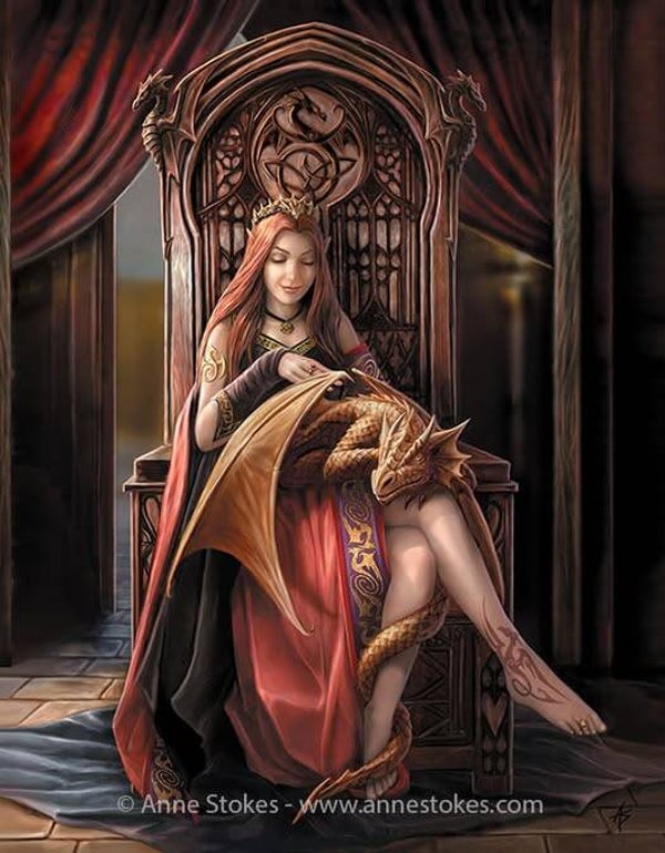 Tin Sign 40x30 L56 - Anne Stokes Friends Forever