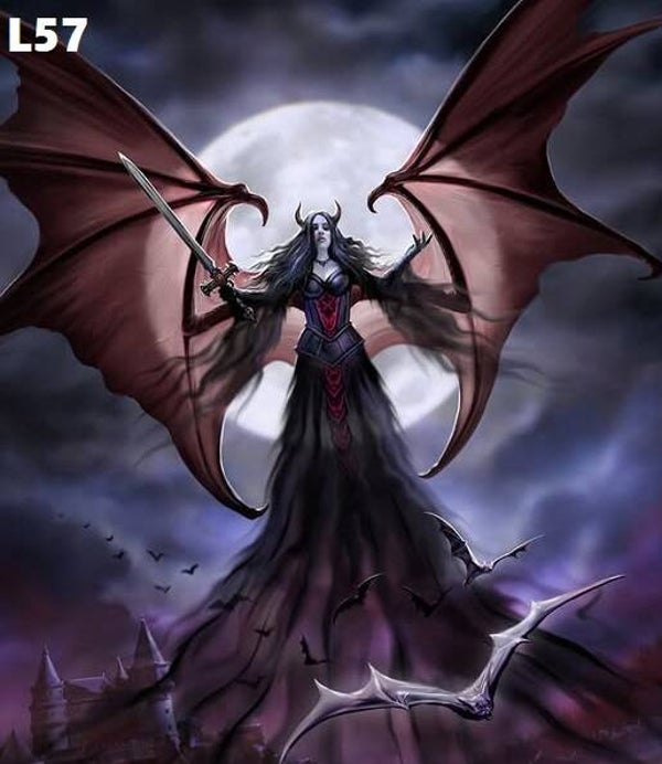 Tin Sign 40x30 L57 - Anne Stokes Queen Of Halloween