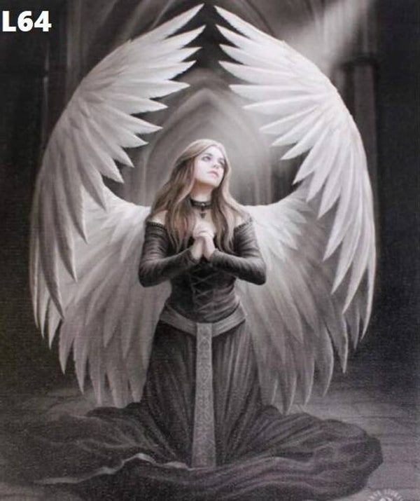 Tin Sign 40x30 L64 - Anne Stokes Prayer For the Fallen