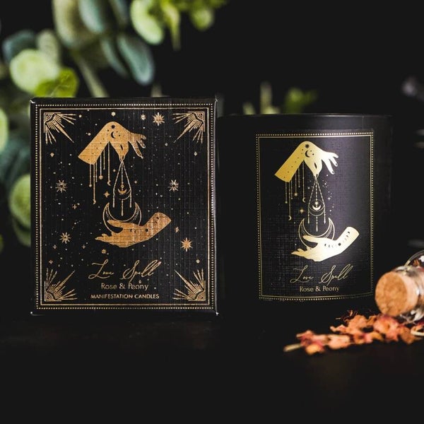 Love Spell Rose & Peony Manifestation Candle 100gm