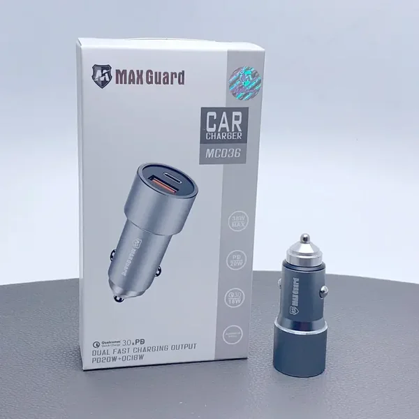MAXGUARD 38W Car Charger PD + USB A