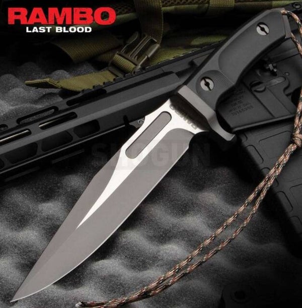 Hunting Knife Rambo V Last Blood Hunting Knife with Leather Sheathe - MK-8