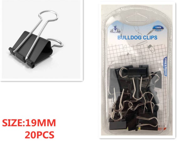 Bulldog Clips 19mm 20pcs - SA02280