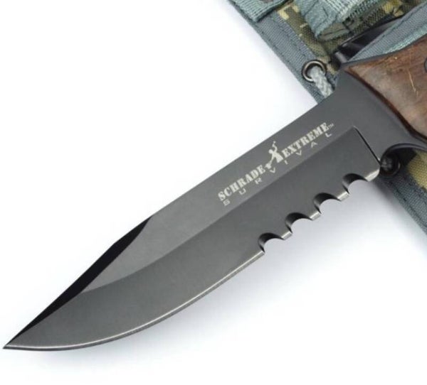 Hunting Knife Schrade Extreme Survival Knife with Grindstone in Sheathe - SCHF3