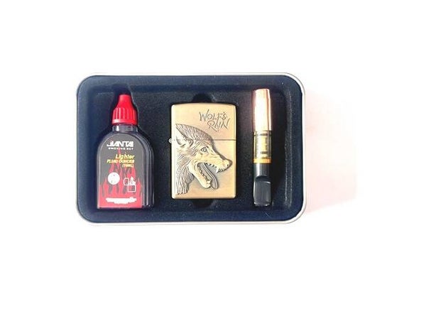 Zippo Style Set W/Filter & Fluid - Wolf's Rain - JT6227B-15