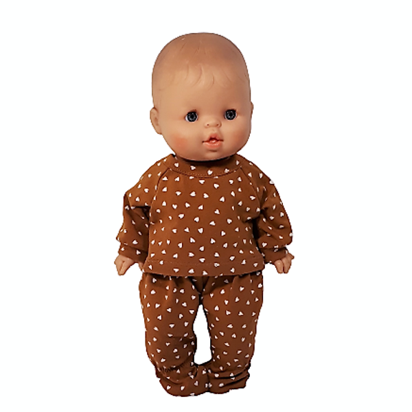 32572 Pyjama hartjes caramel