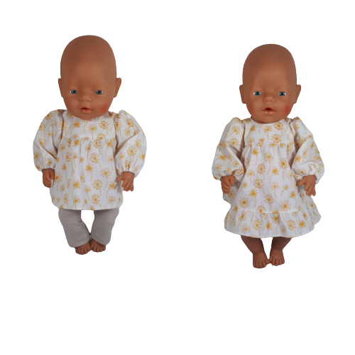 BBN2622 Variatiepatroon: top + broek of jurkje