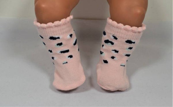 43874 Kniekousjes panter zacht zalmroze 