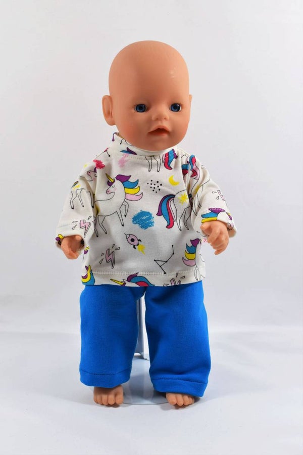 32290 Pyjama unicorn blauw