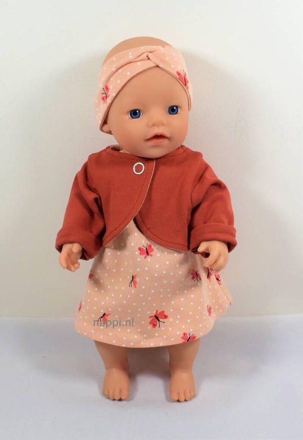 32371 Salopettejurkje en bolero vlinder
