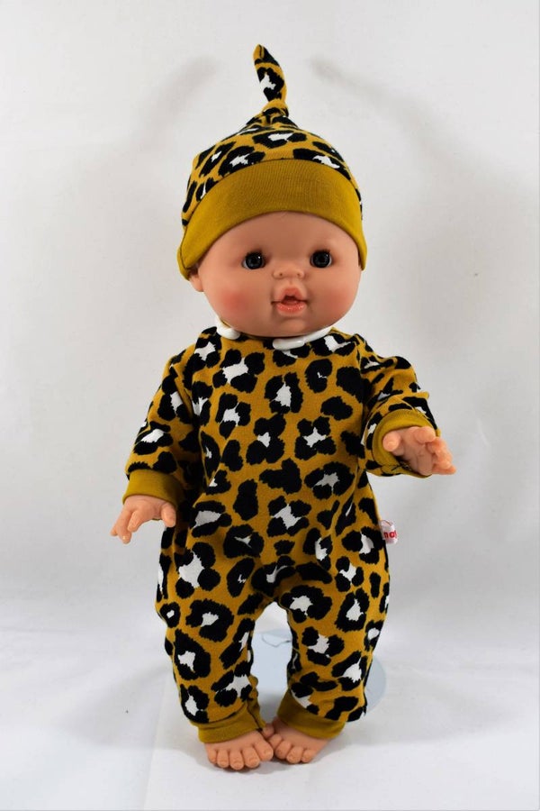 32286 Slobpak en muts panter oker