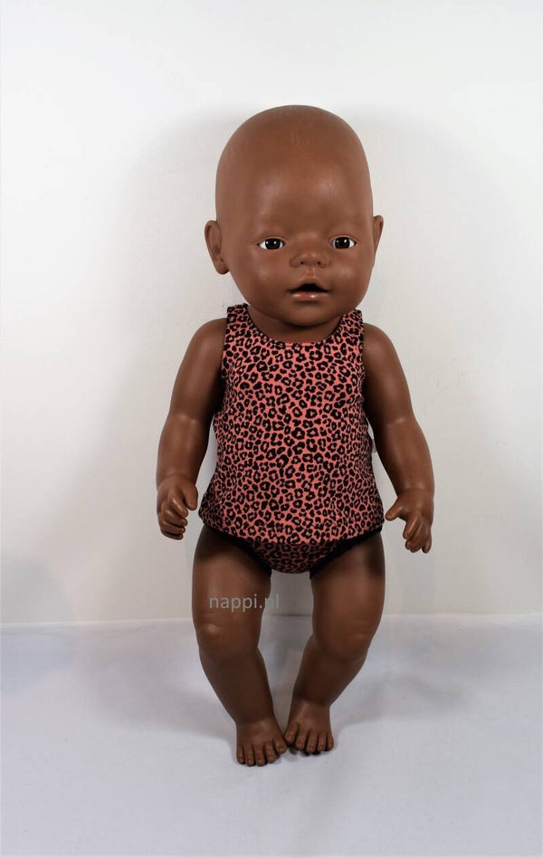43945 Ondergoed setje panter peach
