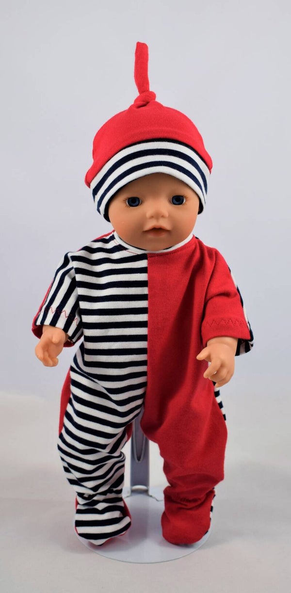 32263 Slobpak en knoopjesmuts rood-wit-blauw