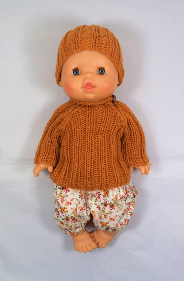 32399 Truitje, muts en pofbroek camel