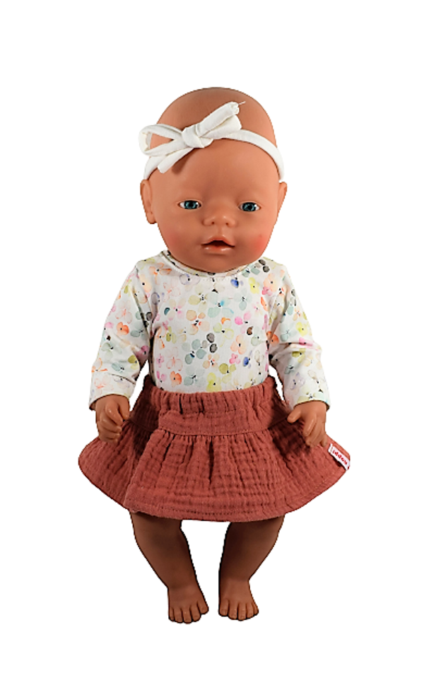 431057 Romper en rokje aquarel