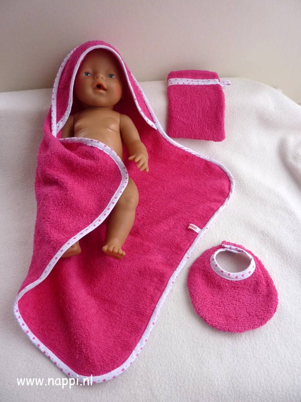 43271 Driedelige badset fuchsia