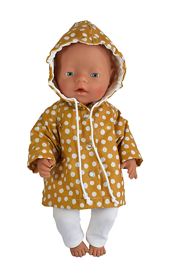 431202 Regenjasje dots, ochre