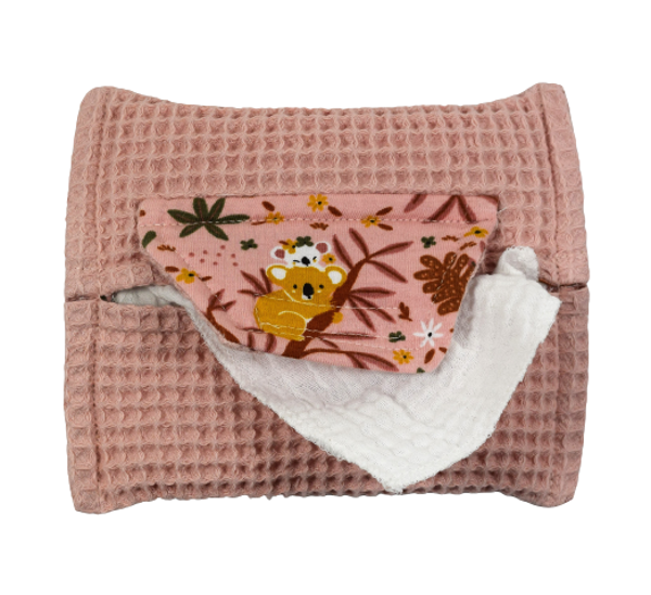 431215 Etui met billendoekjes dusty pink