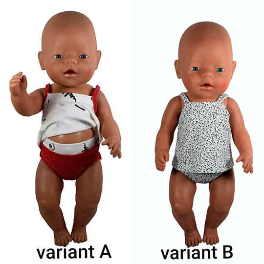 BBN2620 Patroon ondergoed setje in twee varianten