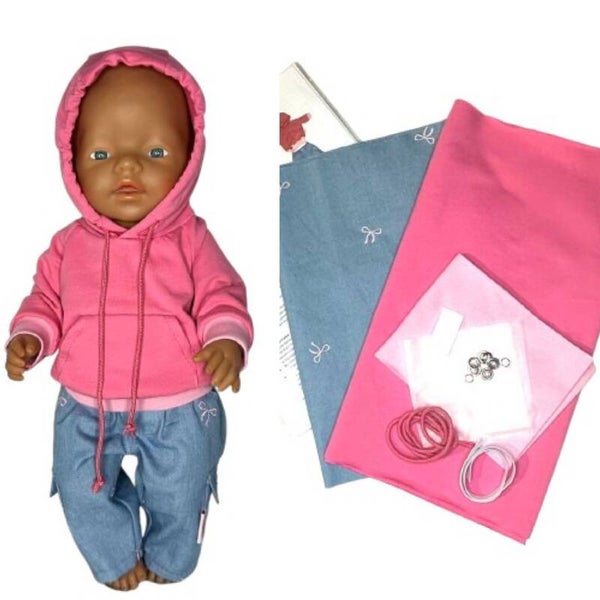 6426 Naaipakket hoodie en cargojeans strikjes