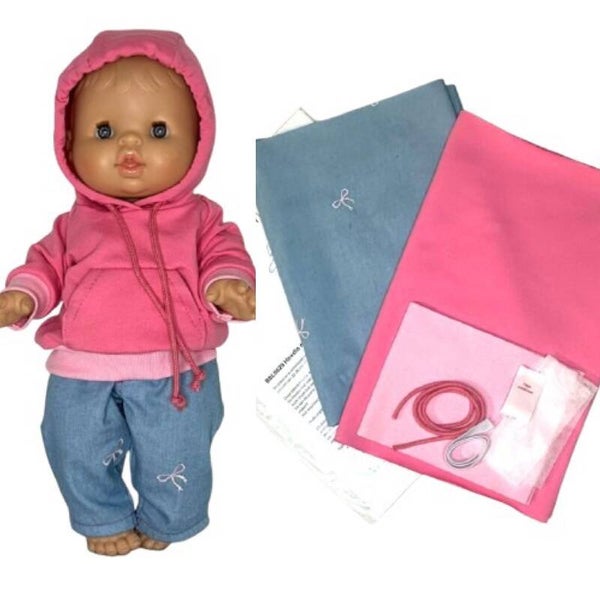 8520 Naaipakket hoodie en jeans strikjes