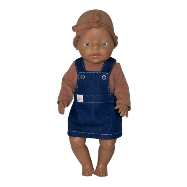 6415 Naaipakket tuinrokje en top jeans/peach