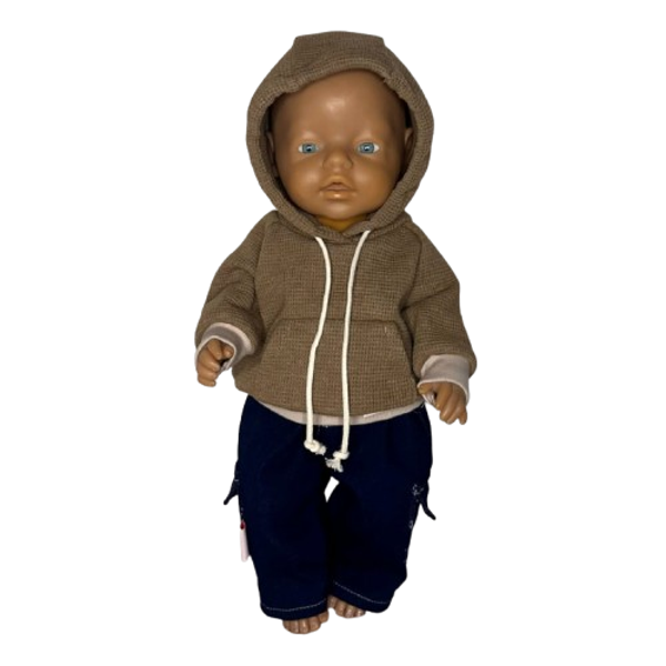 431437 Hoodie en jeans met echte zakken Joey