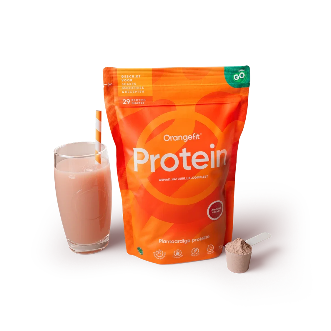 Orangefit protein aardbei