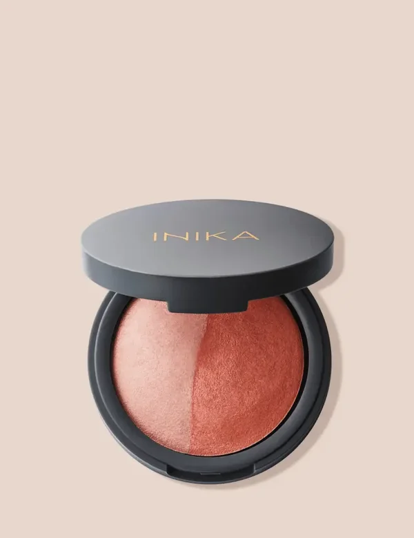 INIKA Organic Mineral Baked Blush Duo 2 palettes