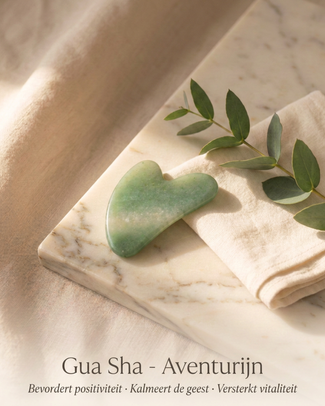 Gua sha groene aventurijn