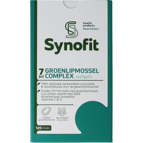 Synofit 7 in 1 groenlipmossel complex 120 softgels