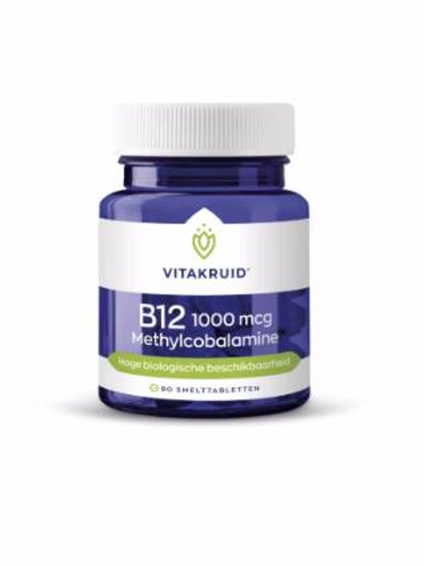 Vitakruid B12 1000 mcg Methylcobalamine 90 smelttabletten