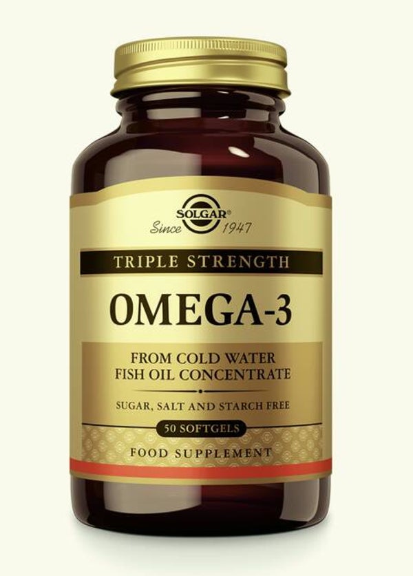 Solgar Omega-3 Visolie Triple Strength 100 soft gels