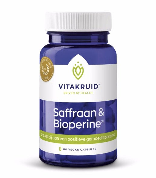 Vitakruid Saffraan 28 mg (Affron) & Bioperine 60 capsules