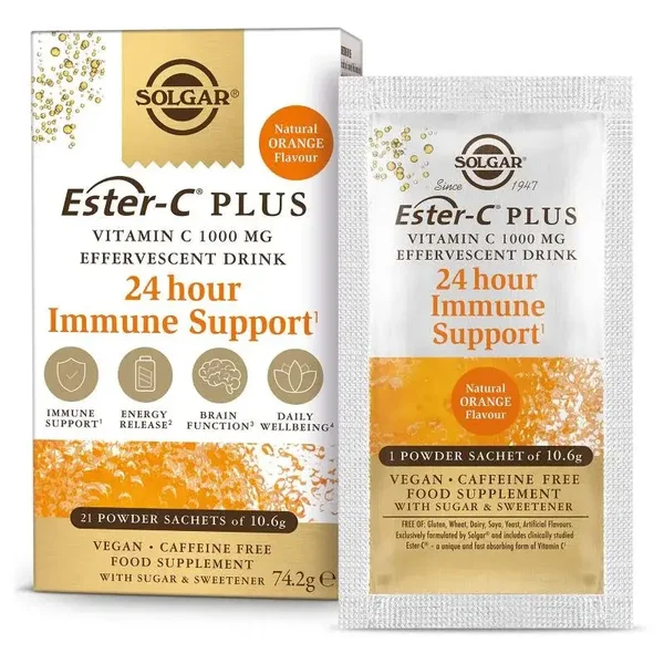 Solgar Ester-C® Plus Vitamine C 1000 mg bruispoeder 21 zakjes